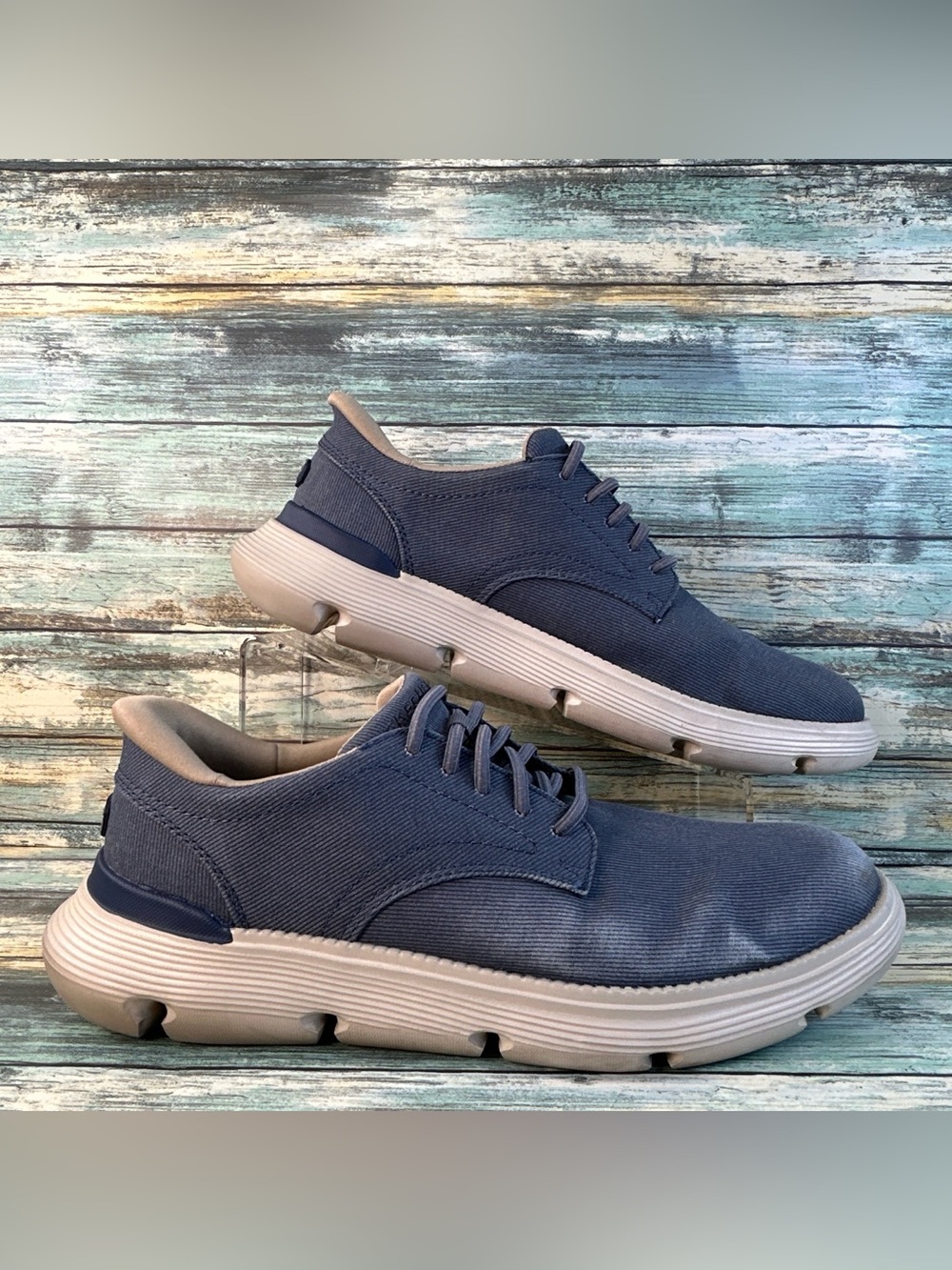 Skechers Slip ins Hands Free Garza Clive Sneaker Mens Size 9.5 Blue Casual Shoes